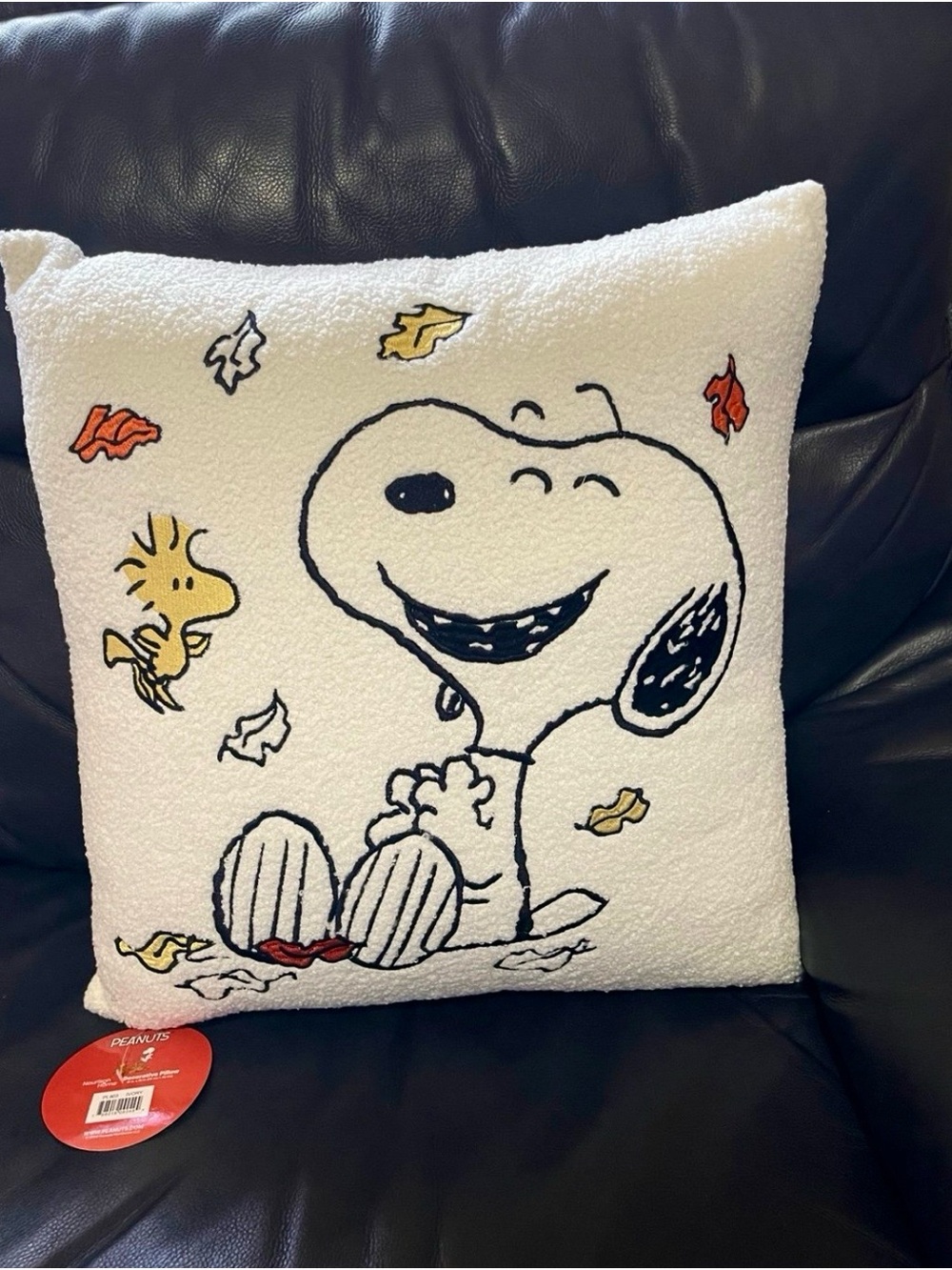 PEANUTS Snoopy Sherpa Fall Pillow - Thanksgiving Peanuts Pillow - Fall Peanuts